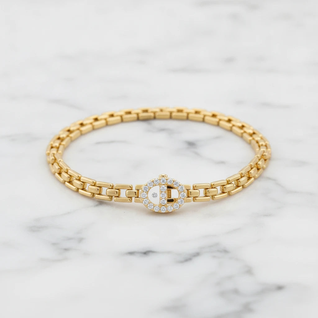 Link Bracelet - 18K Gold Plated