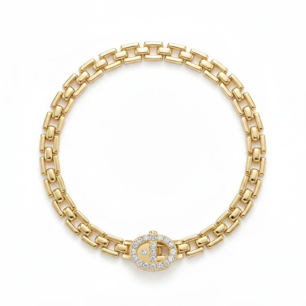 Link Bracelet - 18K Gold Plated