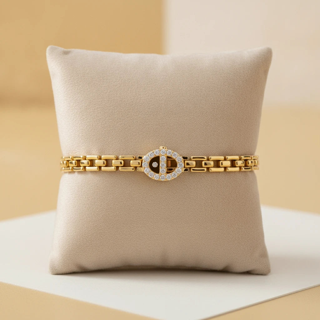 Link Bracelet - 18K Gold Plated