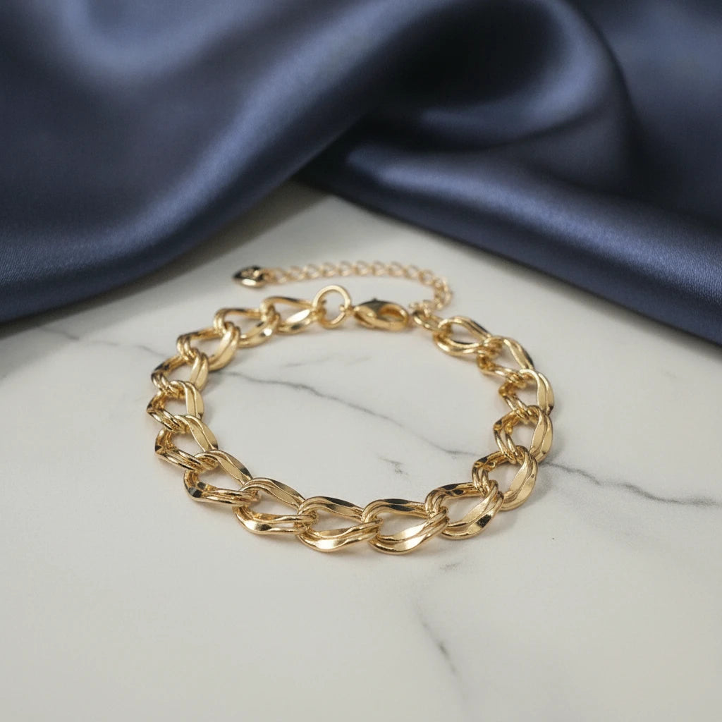 Link Bracelet - 18K Gold Plated
