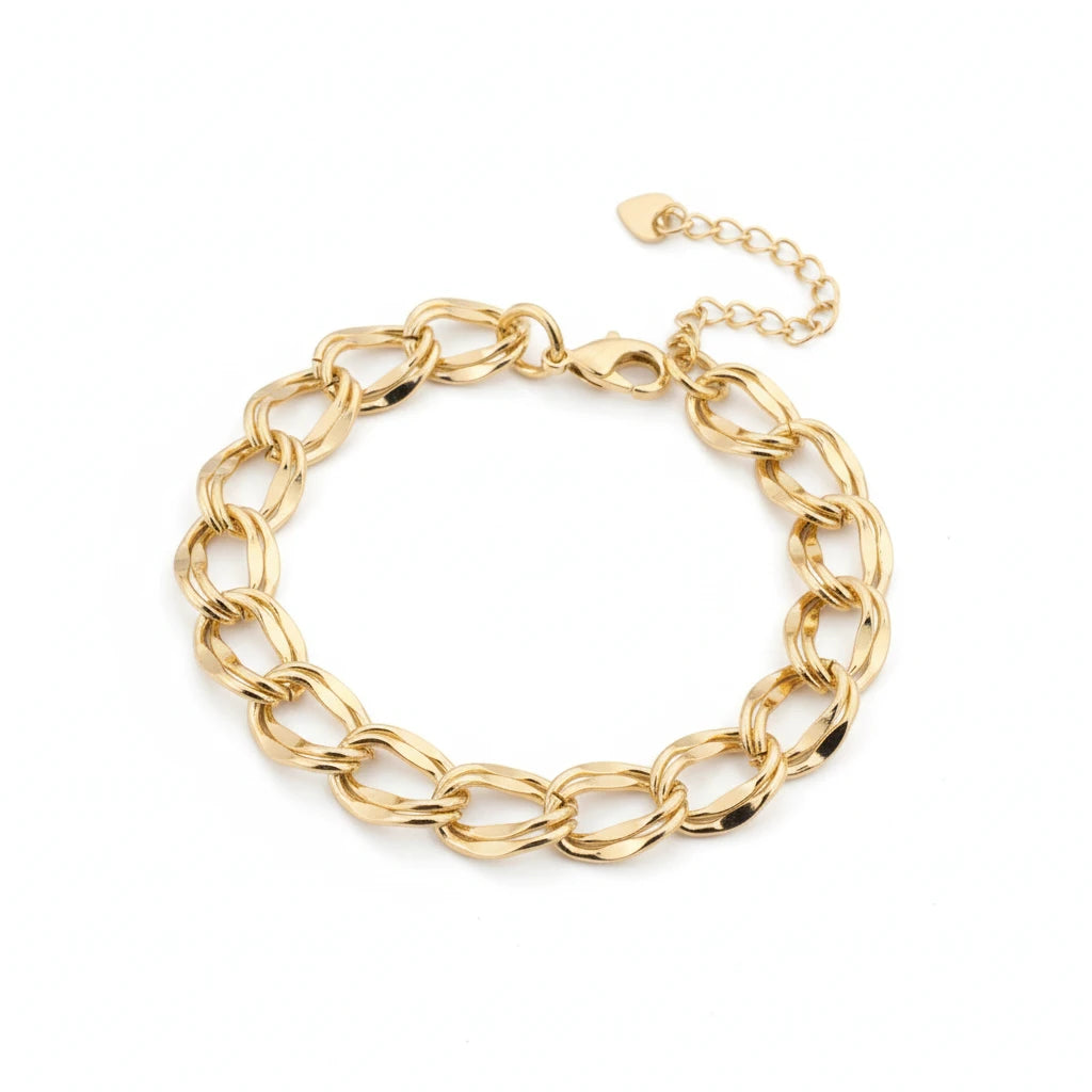 Link Bracelet - 18K Gold Plated