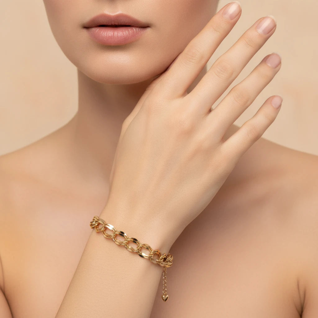 Link Bracelet - 18K Gold Plated