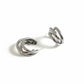 Triple Hoops Earrings - White Rhodium Plated