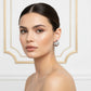 Triple Hoops Earrings - White Rhodium Plated