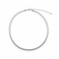 55cm Thick Herringbone Necklace - White Rhodium Plated