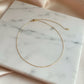 45cm Herringbone Choker Necklace - 18K Gold Plated