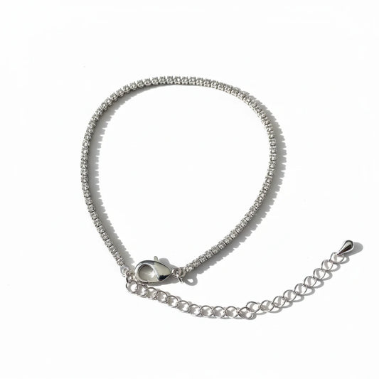 Zirconia Tennis Bracelet - White Rhodium Plated