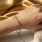 Zirconia Tennis Bracelet - White Rhodium Plated