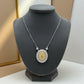 Our Lady Studded Zirconia Necklace - White Rhodium and 18k Gold Plated