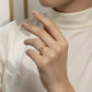 Infinite Studded Zirconia Ring -18K Gold Plated
