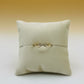 Infinite Studded Zirconia Ring -18K Gold Plated