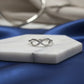 Infinite Studded Zirconia Ring -White Rhodium Plated