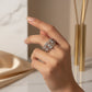 Five-Band Cubic Zirconia Ring - White Rhodium Plated