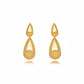Double Teardrop Earrings - 18K Gold Plated