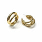 Triple Hoops Earrings - 18K Gold Plated