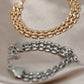 White Rhodium Plated Watch Bracelet