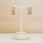 Studded Zirconia Hoops with Heart Earrings - 18K Gold Plated